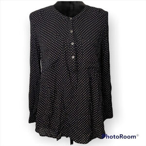AMUSE Society black tunic stars hi low hem